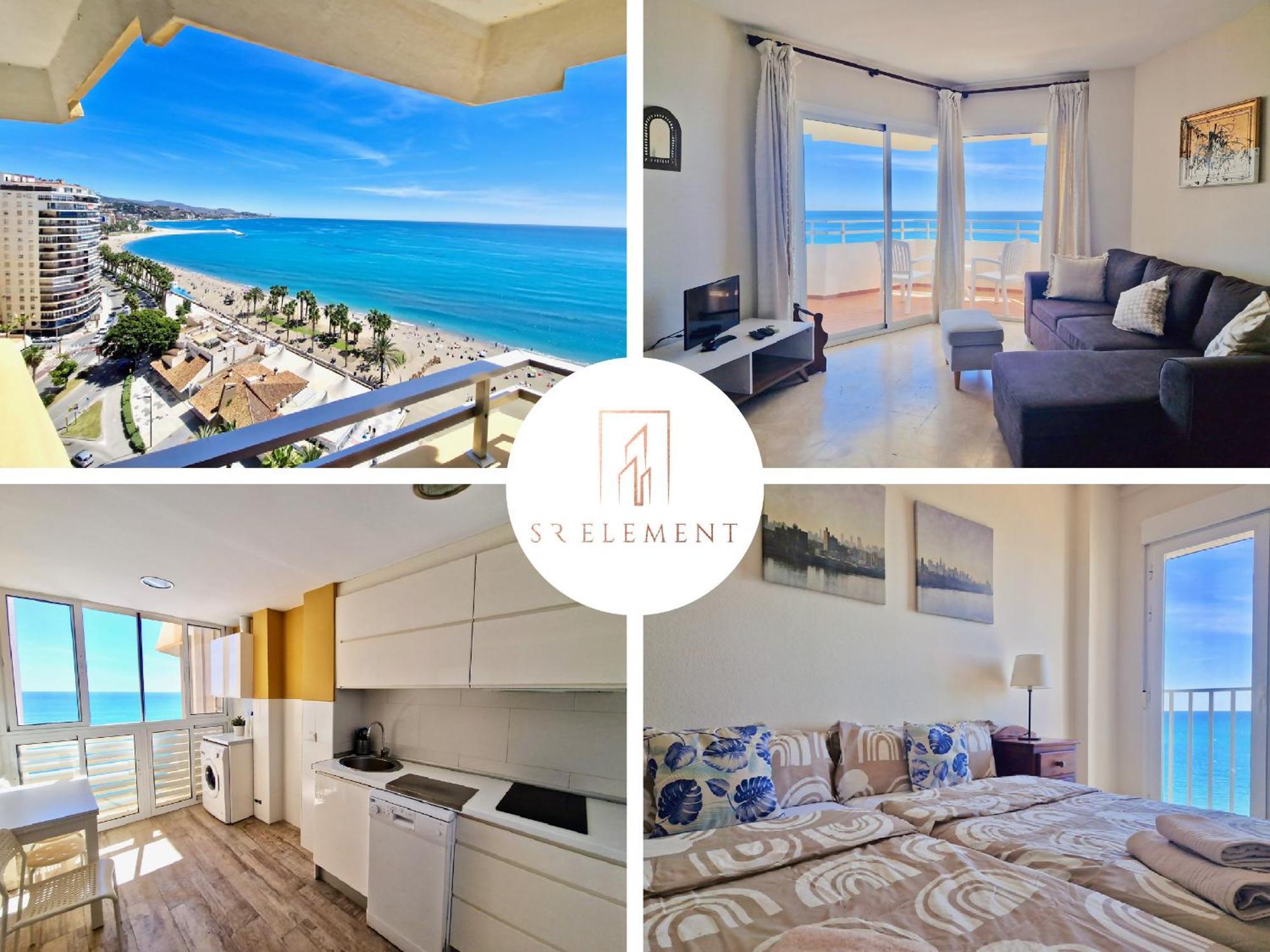מאלגה Sr Malagueta Beach Front Wonderful Sea View מראה חיצוני תמונה