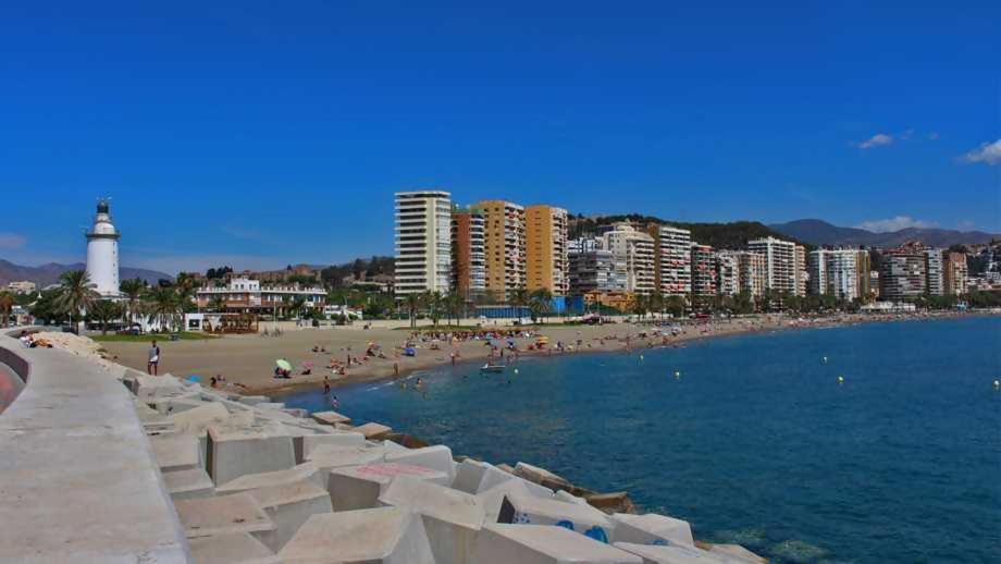 מאלגה Sr Malagueta Beach Front Wonderful Sea View מראה חיצוני תמונה